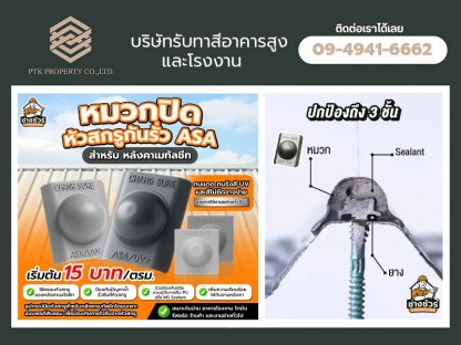 หมวกปิดหัวสกรู - บริษัทรับทาสีอาคารสูงและโรงงาน